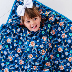 Bums & Roses - Baby & Kids Bamboo Pajamas - Blippi™ in Space Bum Bum Blanket - Image 1