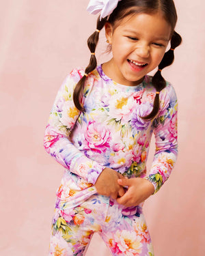 Baby Kids Bamboo Pajamas — Bloom Service Long Sleeve Pajama Set — Image 3