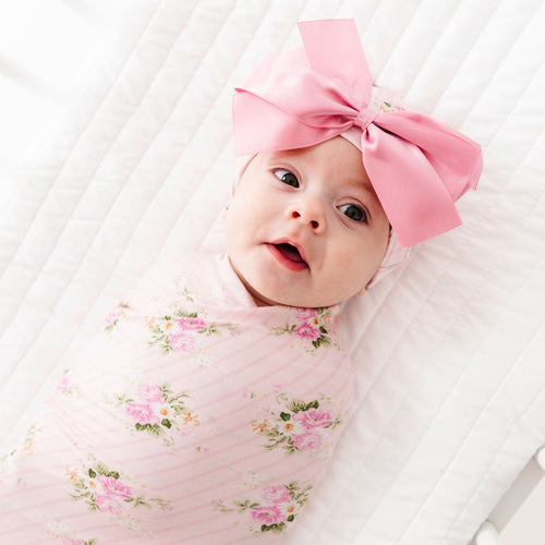 Blooming Bouquet Swaddle Beanie Set - Image 3 - Bums & Roses
