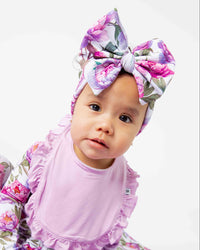 Baby Kids Bamboo Pajamas — Blooming Peotential Biggie Bow — Image 1