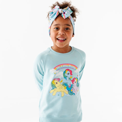 My Little Pony: Classic Blue Crew Neck and Heather Grey Jogger Set - Image 3 - Bums & Roses