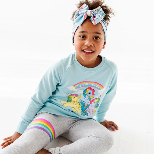 My Little Pony: Classic Blue Crew Neck and Heather Grey Jogger Set - Image 5 - Bums & Roses