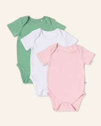 Baby Kids Bamboo Pajamas — Bodysuit Girl Bundle — Image 1