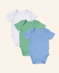 Baby Kids Bamboo Pajamas — Bodysuit Boy Bundle — Image 1