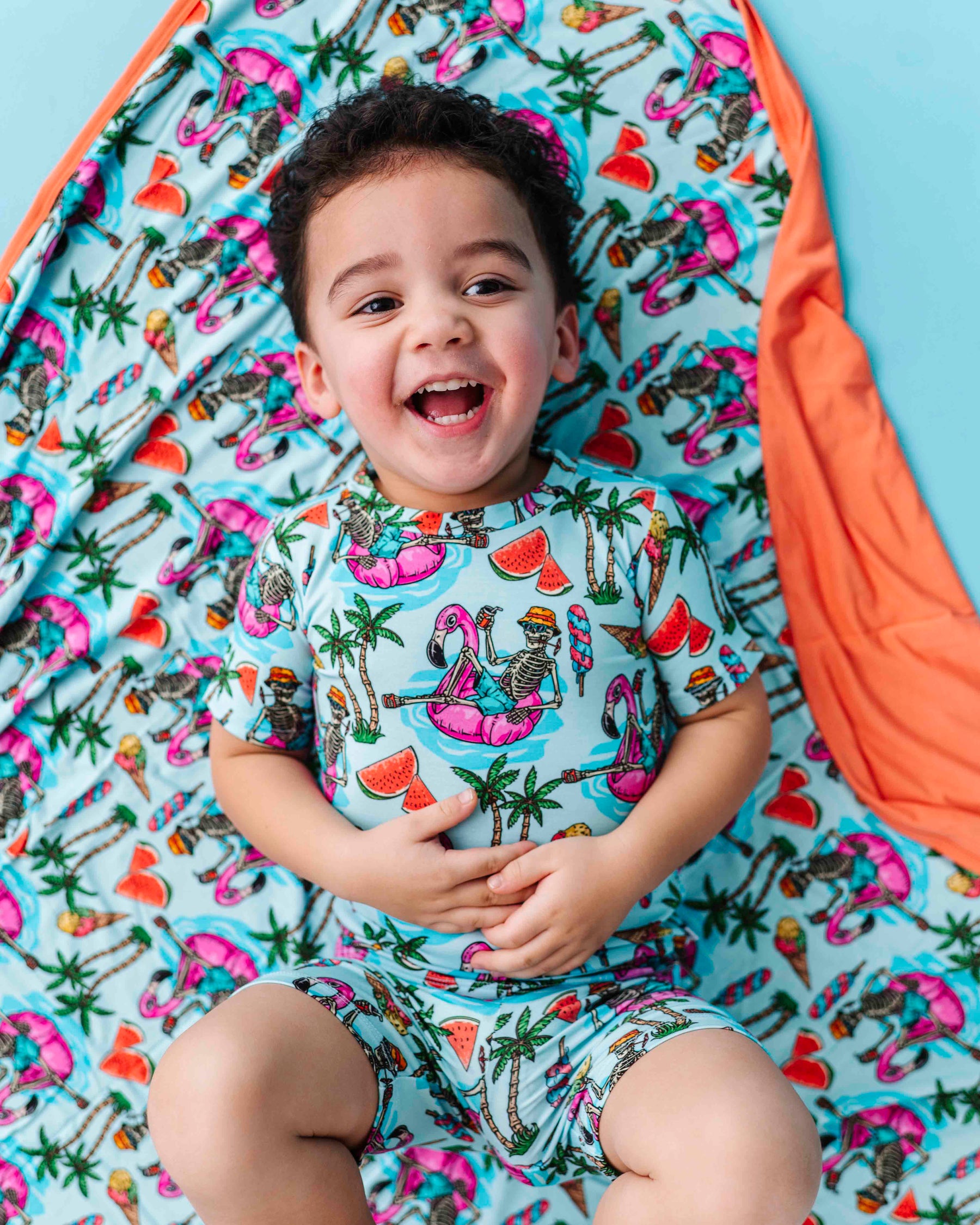 Baby Kids Bamboo Pajamas — Bone Chillin Bum Bum Blanket — Image 1