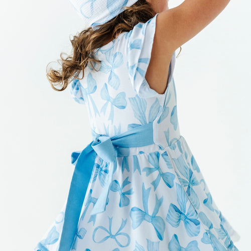 Bow Sweet Bow Girls Party Dress - Image 6 - Bums & Roses