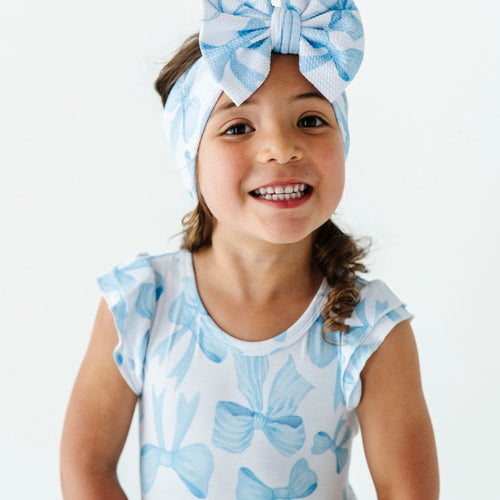 Bow Sweet Bow Girls Party Dress - Image 9 - Bums & Roses