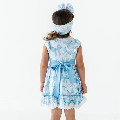Bow Sweet Bow Girls Party Dress - Image 16 - Bums & Roses