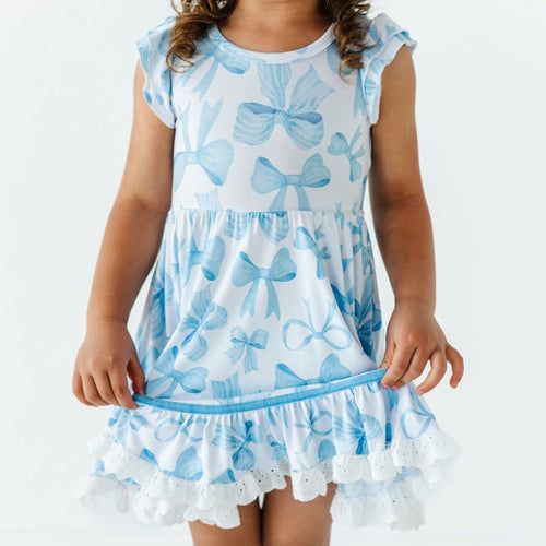 Bow Sweet Bow Girls Party Dress - Image 19 - Bums & Roses