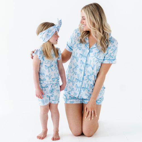 Bow Sweet Bow Two-Piece Pajama Set - Image 5 - Bums & Roses