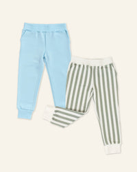 Baby Kids Bamboo Pajamas — Boys Jogger Sweatpants Bundle — Image 1