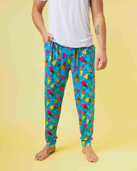 Baby Kids Bamboo Pajamas — Brain Freeze Men's Pants — Image 1