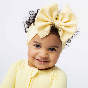 Baby Kids Bamboo Pajamas — Butter Than Ever Biggie Bow — Image 1