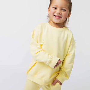 Baby Kids Bamboo Pajamas — Butter Than Ever Crew Neck Sweatshirt — Image 1