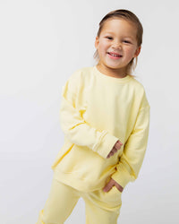 Baby Kids Bamboo Pajamas — Butter Than Ever Crew Neck Sweatshirt — Image 1