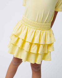 Baby Kids Bamboo Pajamas — Butter Than Ever Girls Ruffle Skort — Image 1