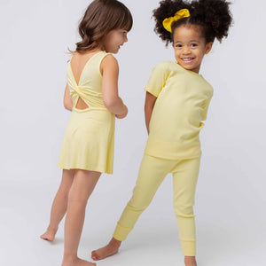 Baby Kids Bamboo Pajamas — Butter Than Ever Sleeveless Twistback Dress — Image 1
