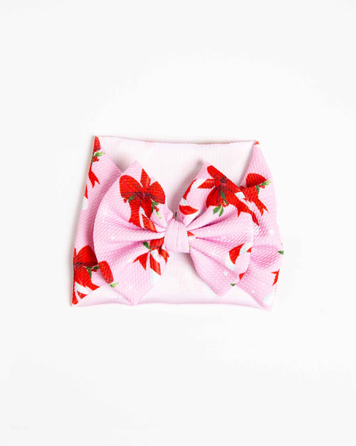 Baby Kids Bamboo Pajamas — Cane You Believe It Biggie Bow — Image 2