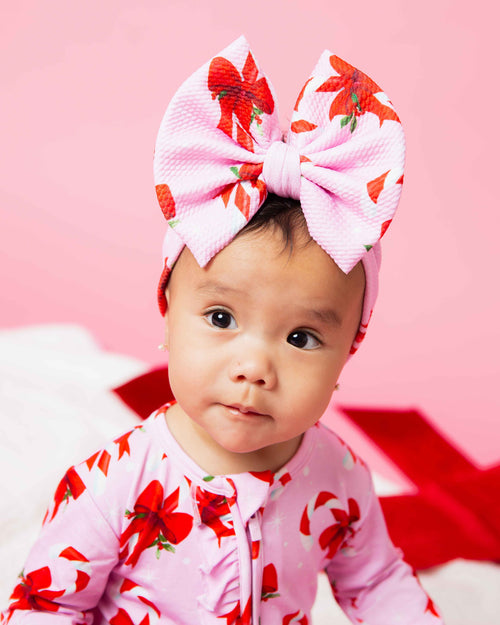 Baby Kids Bamboo Pajamas — Cane You Believe It Biggie Bow — Image 1