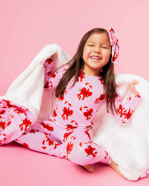 Baby Kids Bamboo Pajamas — Cane You Believe It Bum Bum Blanket - Plush — Image 4