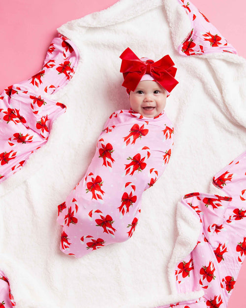Baby Kids Bamboo Pajamas — Cane You Believe It Bum Bum Blanket - Plush — Image 6