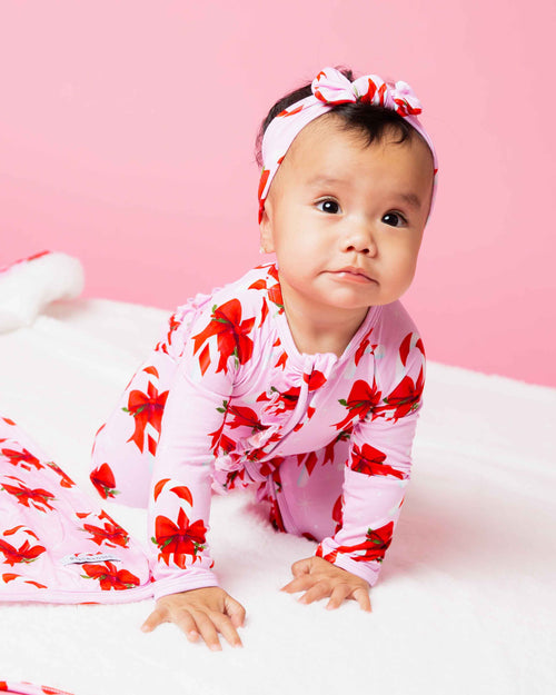 Baby Kids Bamboo Pajamas — Cane You Believe It Convertible Ruffle Romper — Image 8