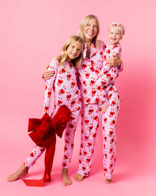 Baby Kids Bamboo Pajamas — Cane You Believe It Headwrap — Image 6