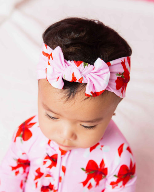 Baby Kids Bamboo Pajamas — Cane You Believe It Headwrap — Image 1
