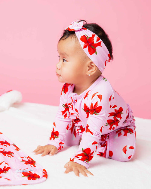 Baby Kids Bamboo Pajamas — Cane You Believe It Headwrap — Image 4