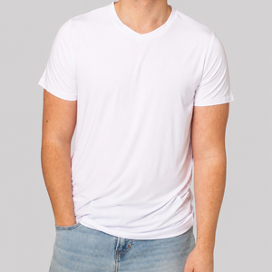Baby Kids Bamboo Pajamas — White Men's Short Sleeve T-Shirt — Image 1