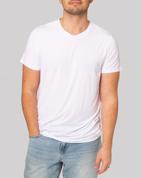 Baby Kids Bamboo Pajamas — White Men's Short Sleeve T-Shirt — Image 1