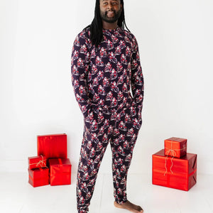 Baby Kids Bamboo Pajamas — Clausin' Trouble Men's Lounge Pants — Image 1