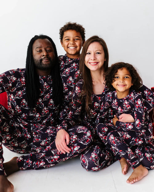 Baby Kids Bamboo Pajamas — Clausin' Trouble Two-Piece Pajama Set — Image 2