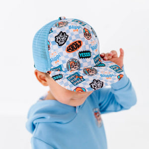 Bums & Roses - Baby & Kids Bamboo Pajamas - Blippi™ Chill Kid Vibes Hat - Image 1