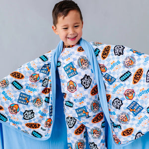 Bums & Roses - Baby & Kids Bamboo Pajamas - Blippi™ Chill Kid Vibes Bum Bum Blanket - Image 1