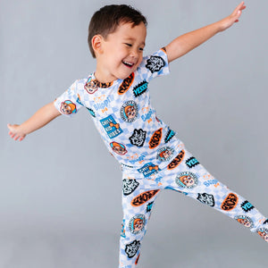 Bums & Roses - Baby & Kids Bamboo Pajamas - Blippi™ Chill Kid Vibes Two-Piece Pajama Set - Image 1