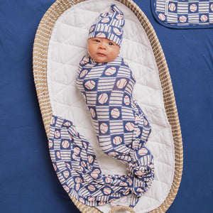 Baby Kids Bamboo Pajamas — Pitch Perfect Swaddle & Beanie Set — Image 1