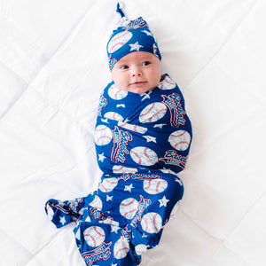Perfect Catch Swaddle Beanie Set - Image 1 - Bums & Roses