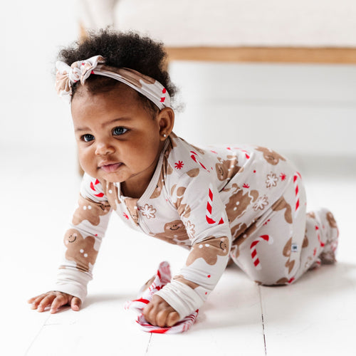 Baby Kids Bamboo Pajamas — Baking Spirits Bright Footie — Image 19