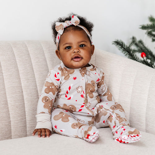Baby Kids Bamboo Pajamas — Baking Spirits Bright Footie — Image 17