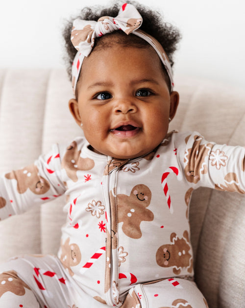 Baby Kids Bamboo Pajamas — Baking Spirits Bright Footie — Image 11