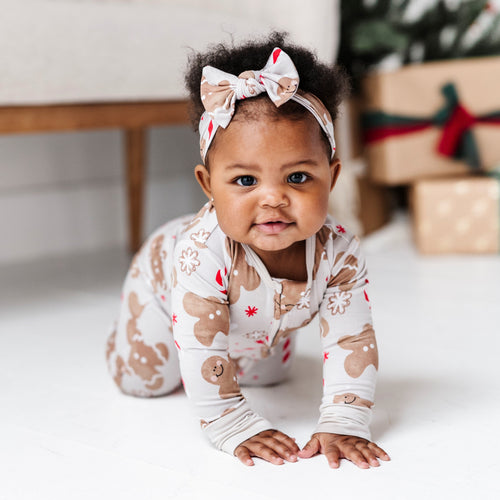 Baby Kids Bamboo Pajamas — Baking Spirits Bright Footie — Image 22