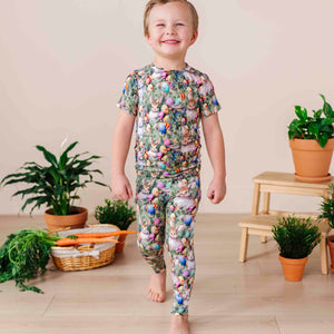 Bums & Roses - Baby & Kids Bamboo Pajamas - Gang's All Hare Two-Piece Pajama Set - Image 1