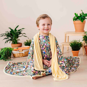 Bums & Roses - Baby & Kids Bamboo Pajamas - Gang's All Hare Bum Bum Blanket - Image 1