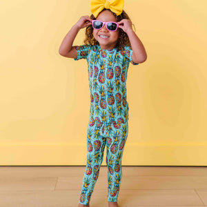 Baby Kids Bamboo Pajamas — Feelin' Pine Two-Piece Pajama Set — Image 8