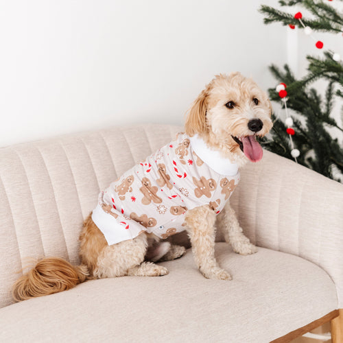 Baby Kids Bamboo Pajamas — Baking Spirits Bright Dog Sweater — Image 10