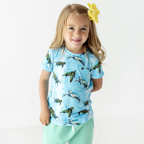 Turtley Awesome T-shirt & Shorts Set - Image 6 - Bums & Roses