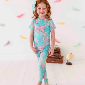 Baby Kids Bamboo Pajamas — For What It's Earth Two-Piece Pajama Set — Image 1