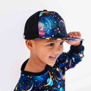 Baby Kids Bamboo Pajamas — Star Struck Hat — Image 1