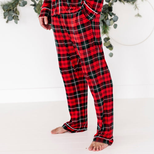 You Plaid Me At Hello Men's Long Sleeve Pajama Set - Image 9 - Bums & Roses